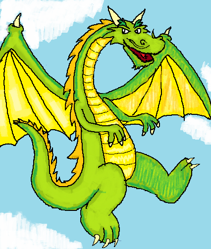 MSPaint Doodle 26.01.10 Dragon