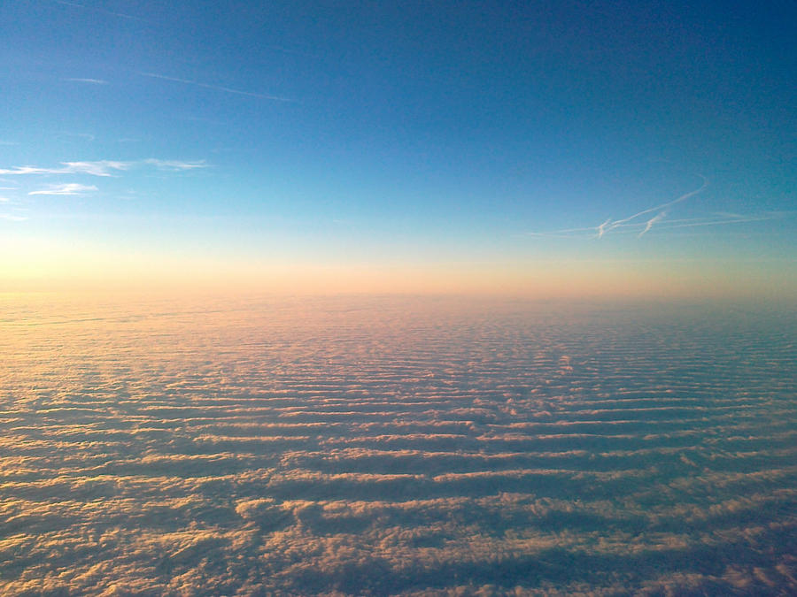 Sunset above the clouds 2