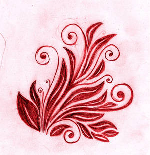 Red Flower doodle