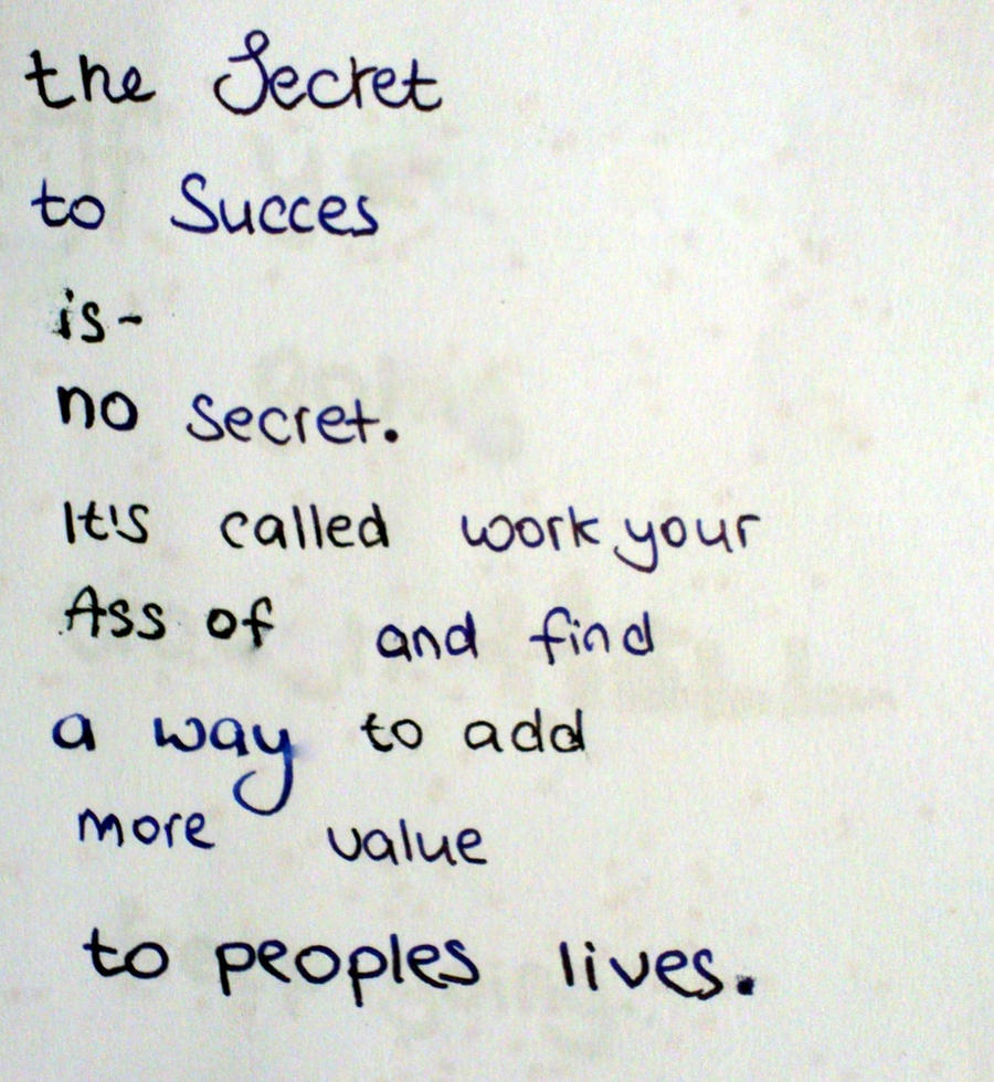 The secret to Success... (Day 10)