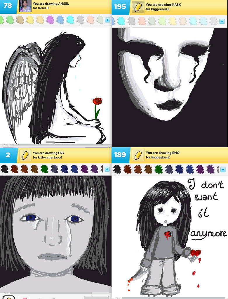 Draw Sadcore Draw Something!!! (sad edition) (Day 142) by Hedwigs-art on DeviantArt