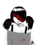 Emo girl (Day 194) by Hedwigs-art