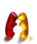 Cute gummy bears (Day 353) by Hedwigs-art