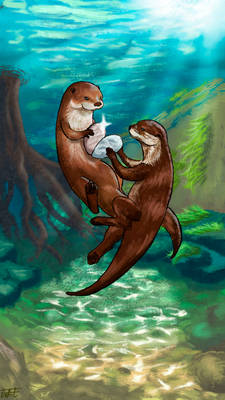 Lovely otters