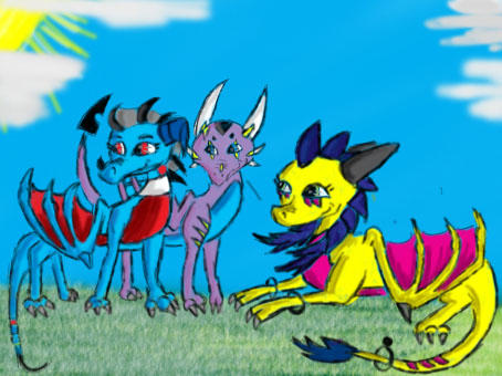 Cathy,Zonesa and icelectric Cynder