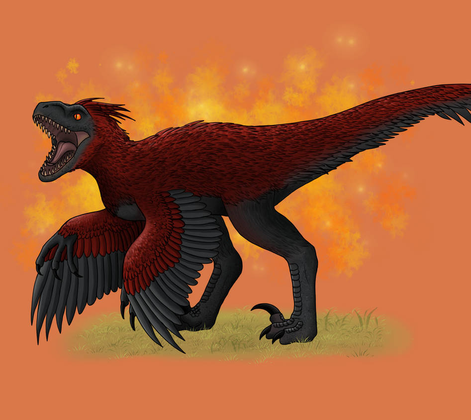 Pyroraptor by MysticRaven17 on DeviantArt