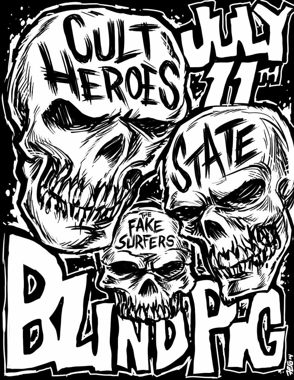 Cult Heroes / State flyer