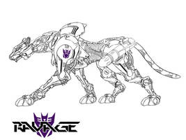 Ravage as a Zoid, side view