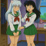 Inuyasha gets ready for school