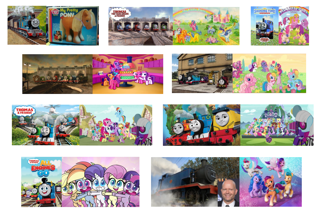 Mlp Engine Thomas and MLP History Comparison by DecIsMuchJuvenile on DeviantArt