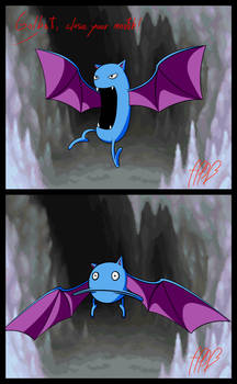 Golbat, close your mouth!