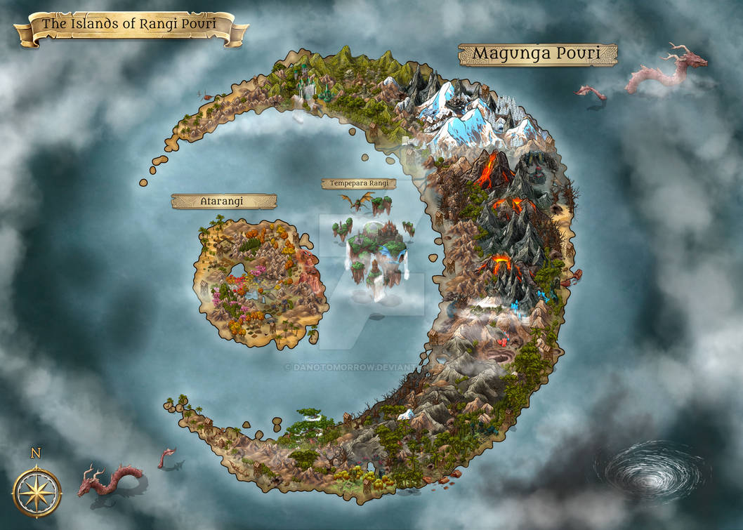 Rangi Pouri World Map