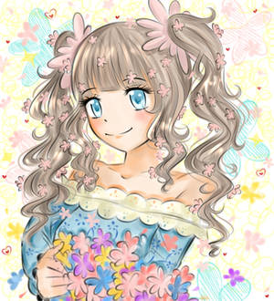 Flower girl by Monicherrie