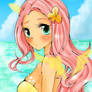 Beach Fun~ Fluttershy gijinka