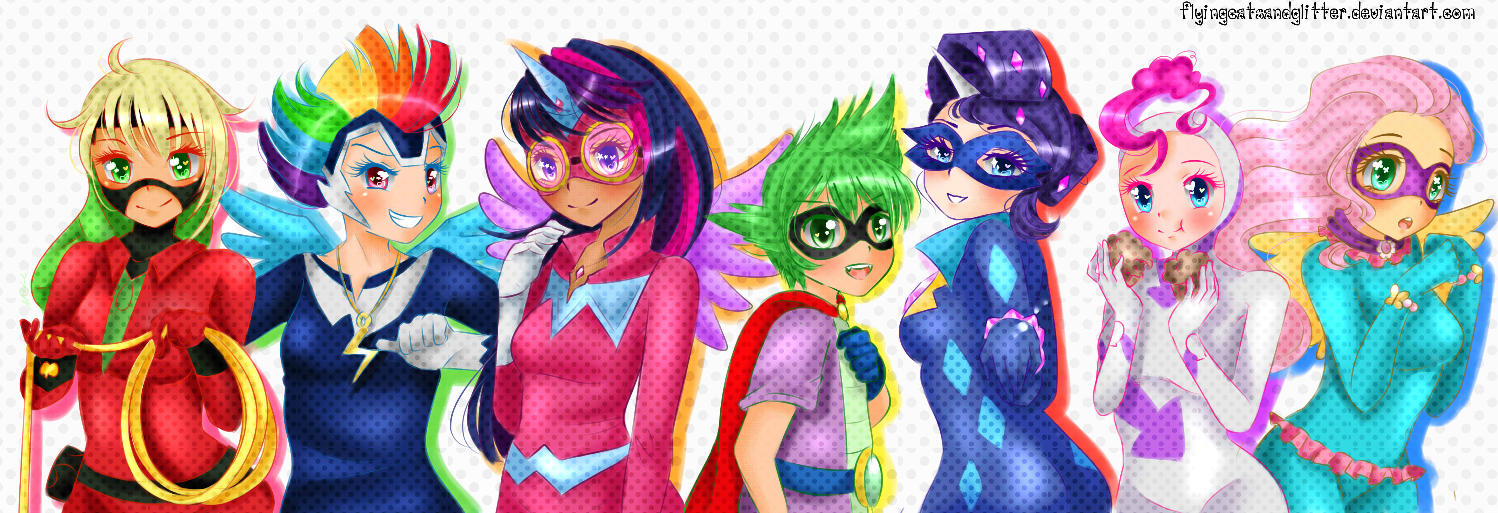 Power Ponies~ Power People? wtvr they're humanized