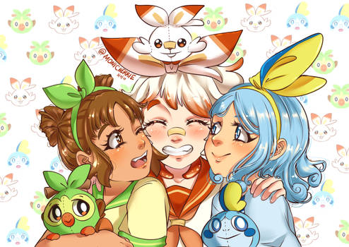 Gen 8 Starters Gijinka