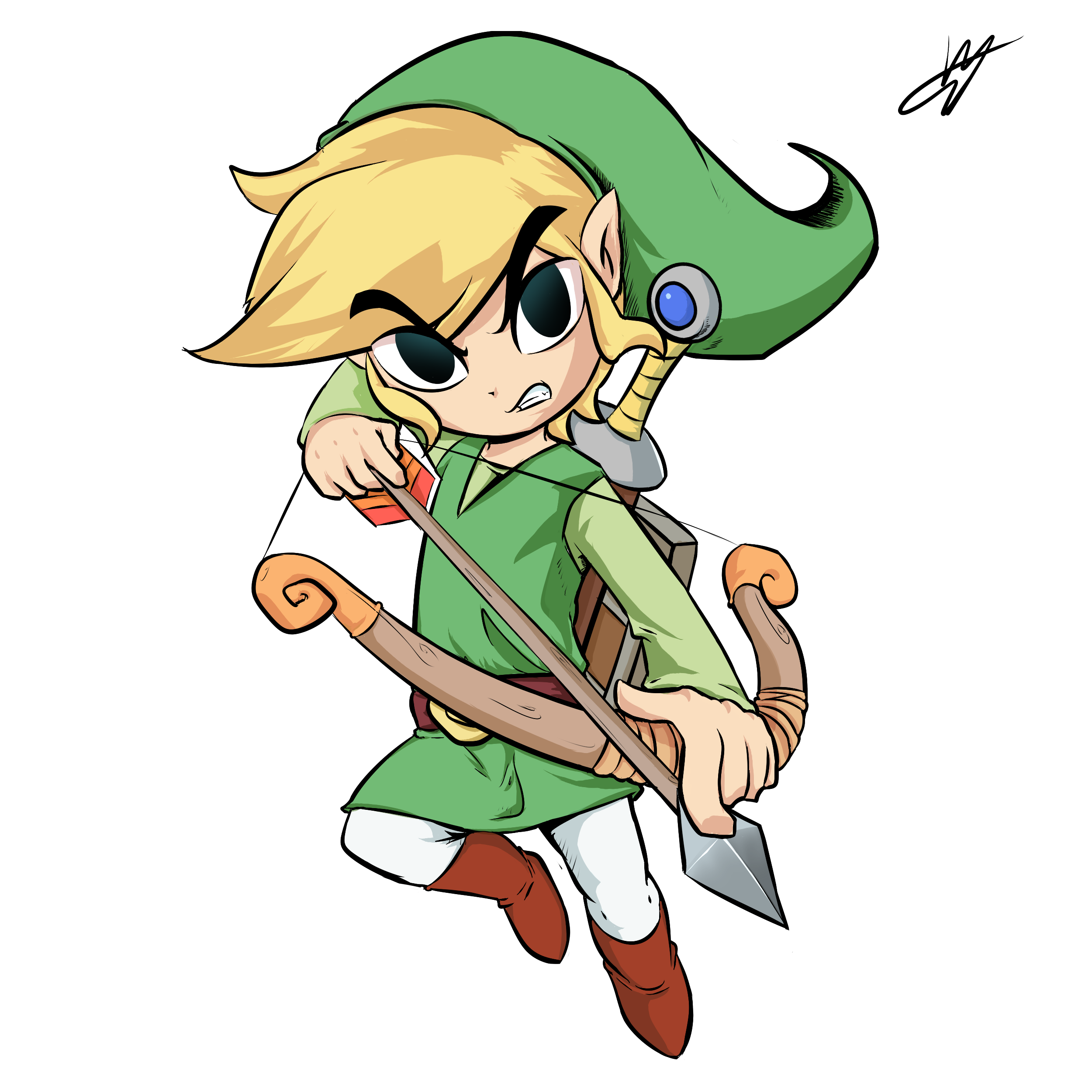 Young Link and Toon Link by sakayaki on DeviantArt