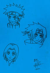 Naruto, Sasuke and Sakura