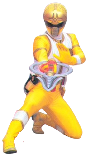 Yellow Squadron Ranger Render by ZettStuff on DeviantArt
