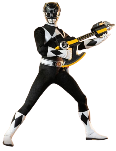 MMPR Black Ranger Render 02 by ZettStuff on DeviantArt