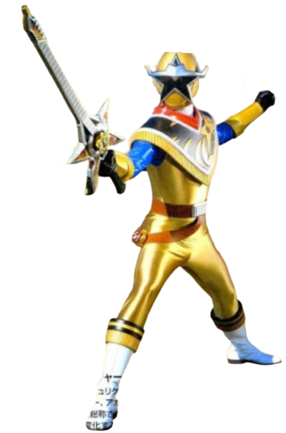 Ninja Steel Gold Ranger Render 03 by ZettStuff on DeviantArt