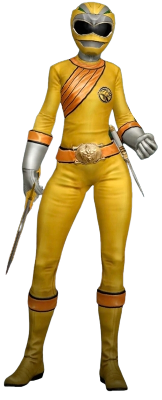 Wild Force Yellow Ranger Render 02 by ZettStuff on DeviantArt