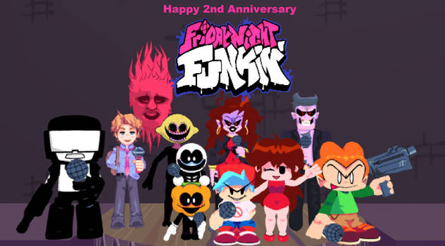 Friday Night Funkin': 2nd itch.io Anniversary by OfficialOacusNG on  Newgrounds