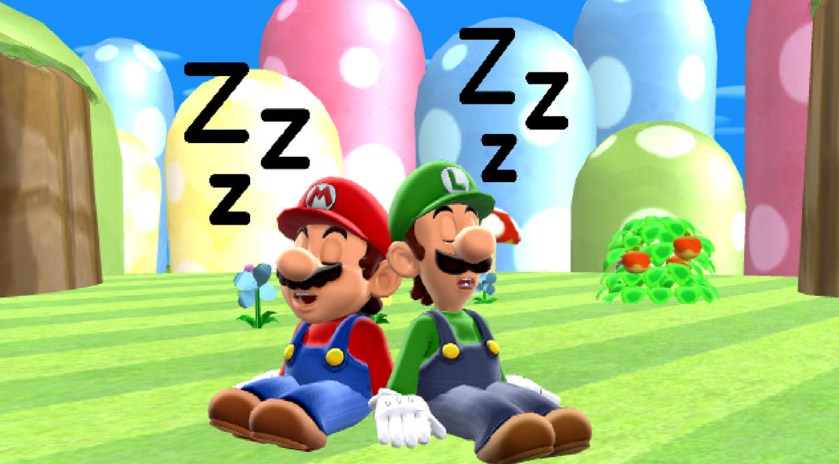 Mario Sleepover Gift: Mario and Luigi sleeping by Mario1cool on DeviantArt