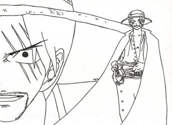 One Piece Shanks Lineart