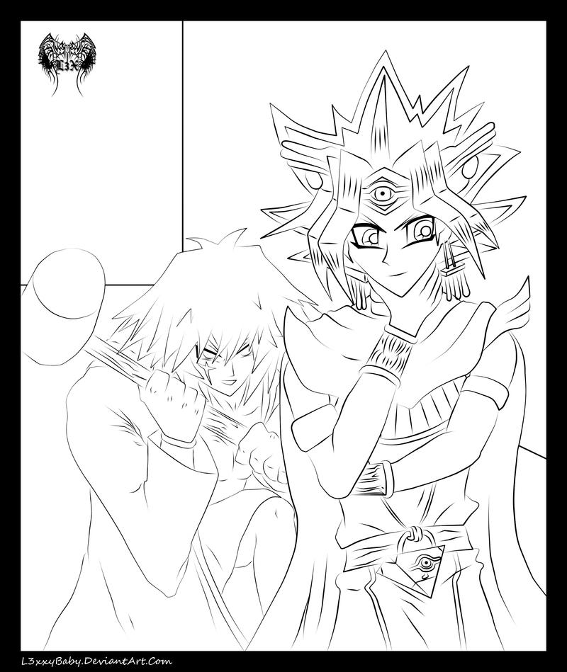 A Day Of Being Pharaoh Lineart