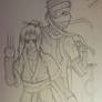 Haku and Zabuza Sketch