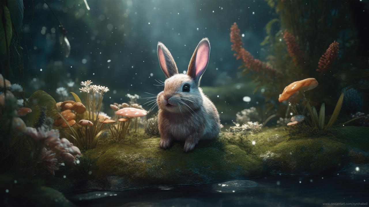 Rabbit by the Water (Forest A) by synthabell on DeviantArt