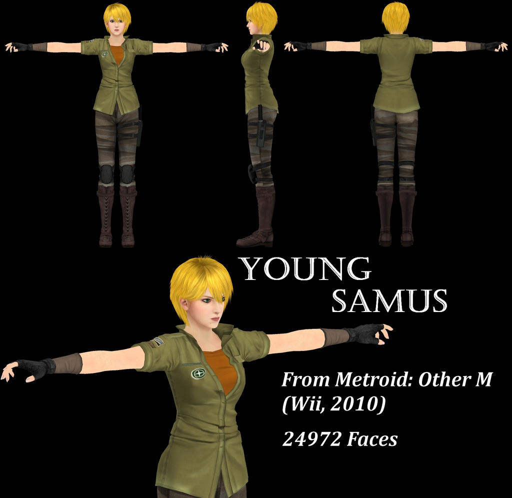 Samus Model Refrence Young Samus 3D Model, M:OM by Vert092 on DeviantArt