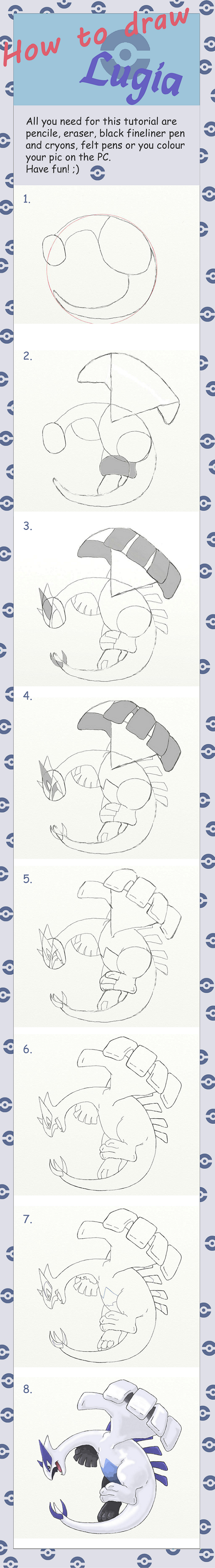 How to draw Lugia