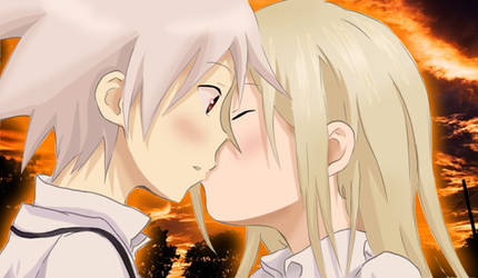 Soul and Maka Kiss