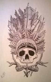 Skull tattoo art