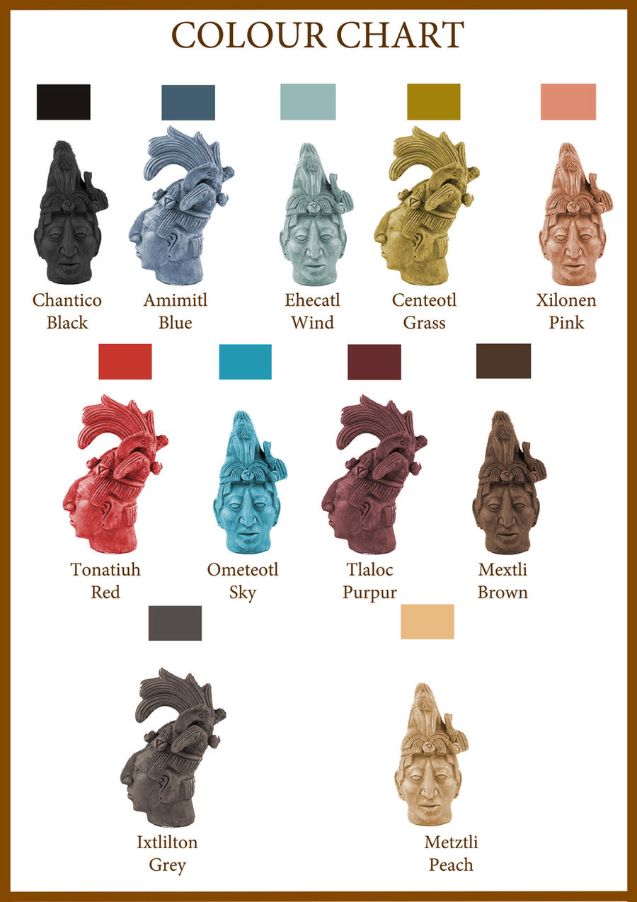 Aztec Color Directions Aztec colour chart by AcydMushroom on DeviantArt