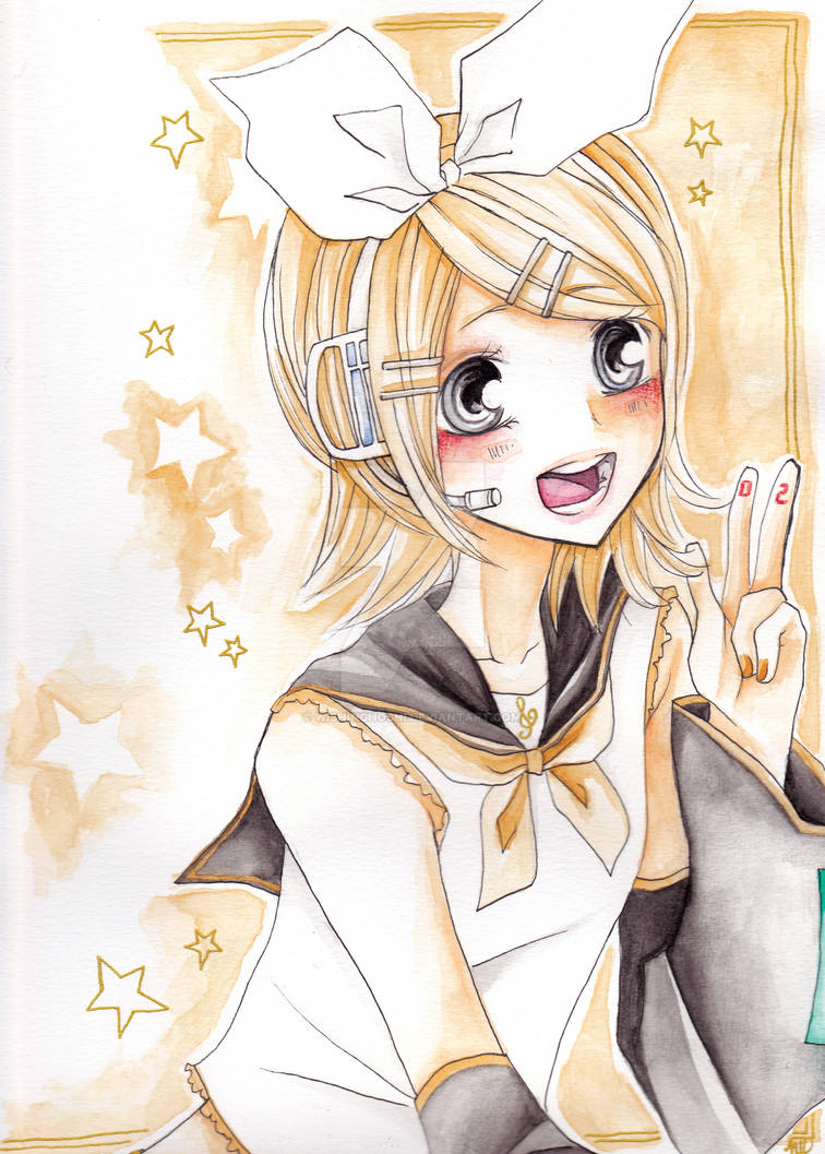 Rin:Vocaloid by Wishinghoshi on DeviantArt
