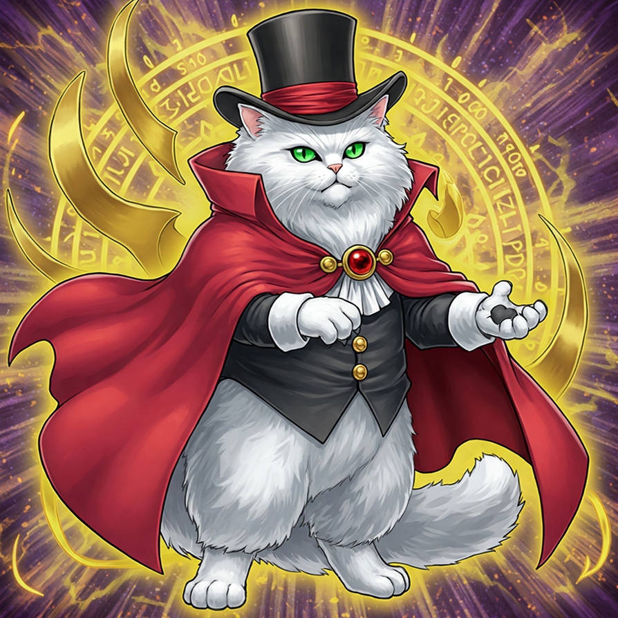 Pink Magic Cat Magic cat by Mr-Artista on DeviantArt