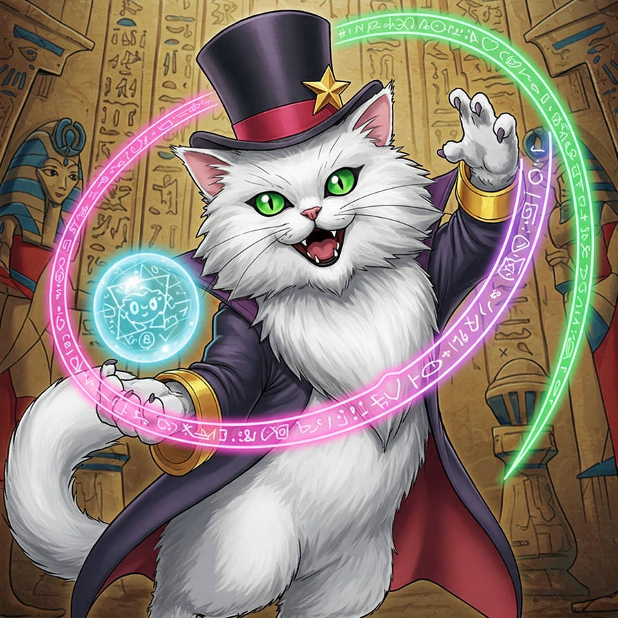 Pink Magic Cat Magic cat by Mr-Artista on DeviantArt