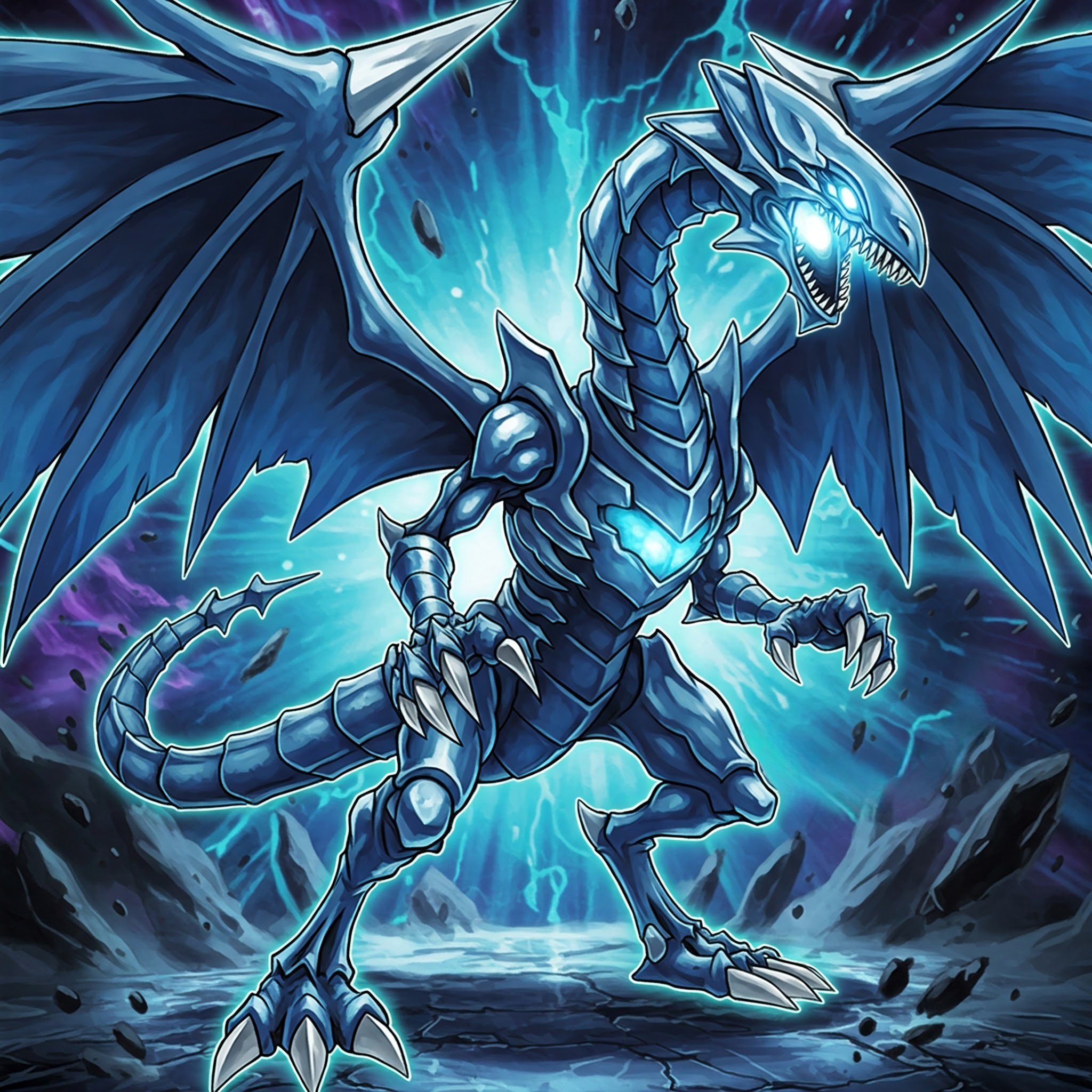 White eyes blue dragon by Mr-Artista on DeviantArt
