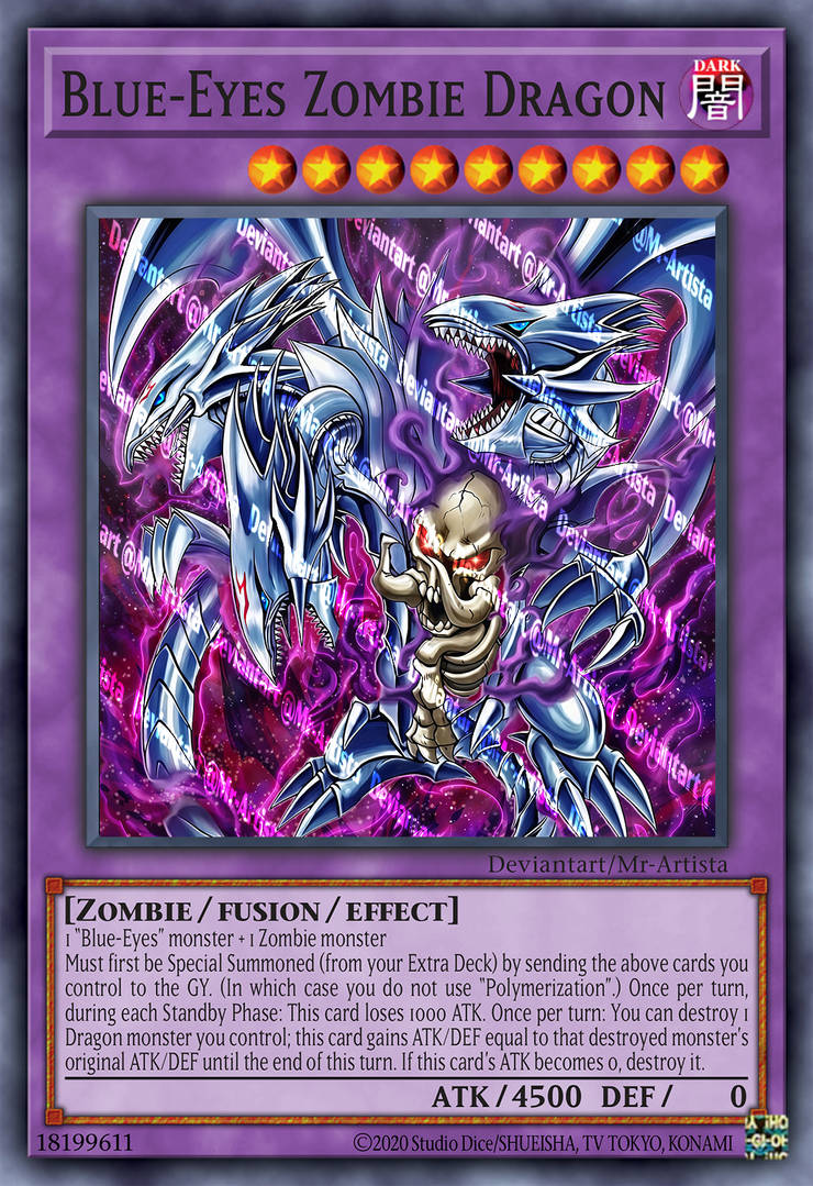 Card - Blue eyes zombie dragon by Mr-Artista on DeviantArt Card - Blue eyes zombie dragon by Mr-Artista on DeviantArt