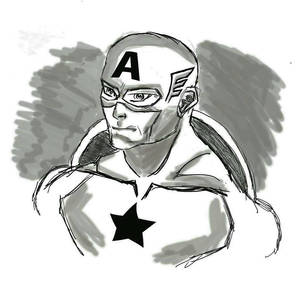 of captain america aka Steve Rogers sketch 