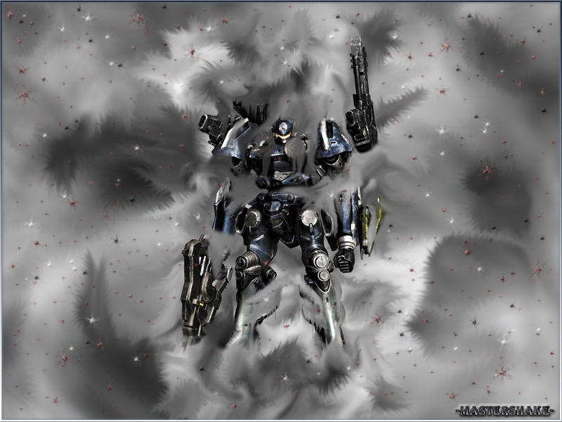 armored core in smoke