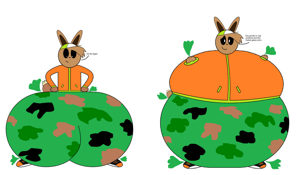 Gassy Gamer Eevee Suit Inflation by ZippyTheBlueberrycat on DeviantArt