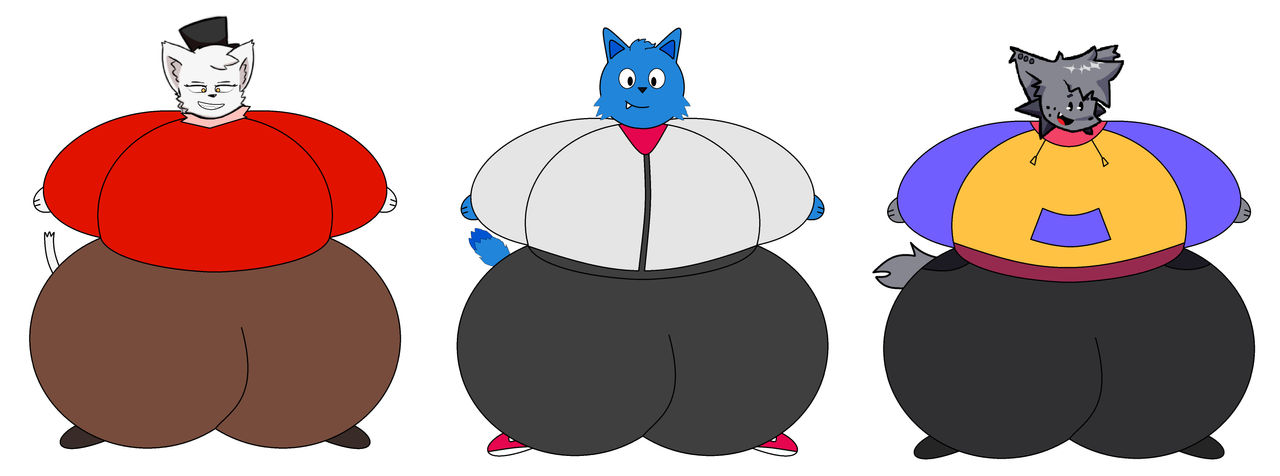 3 Fnf Furries with Inflatable fat suits by ZippyTheBlueberrycat on ...