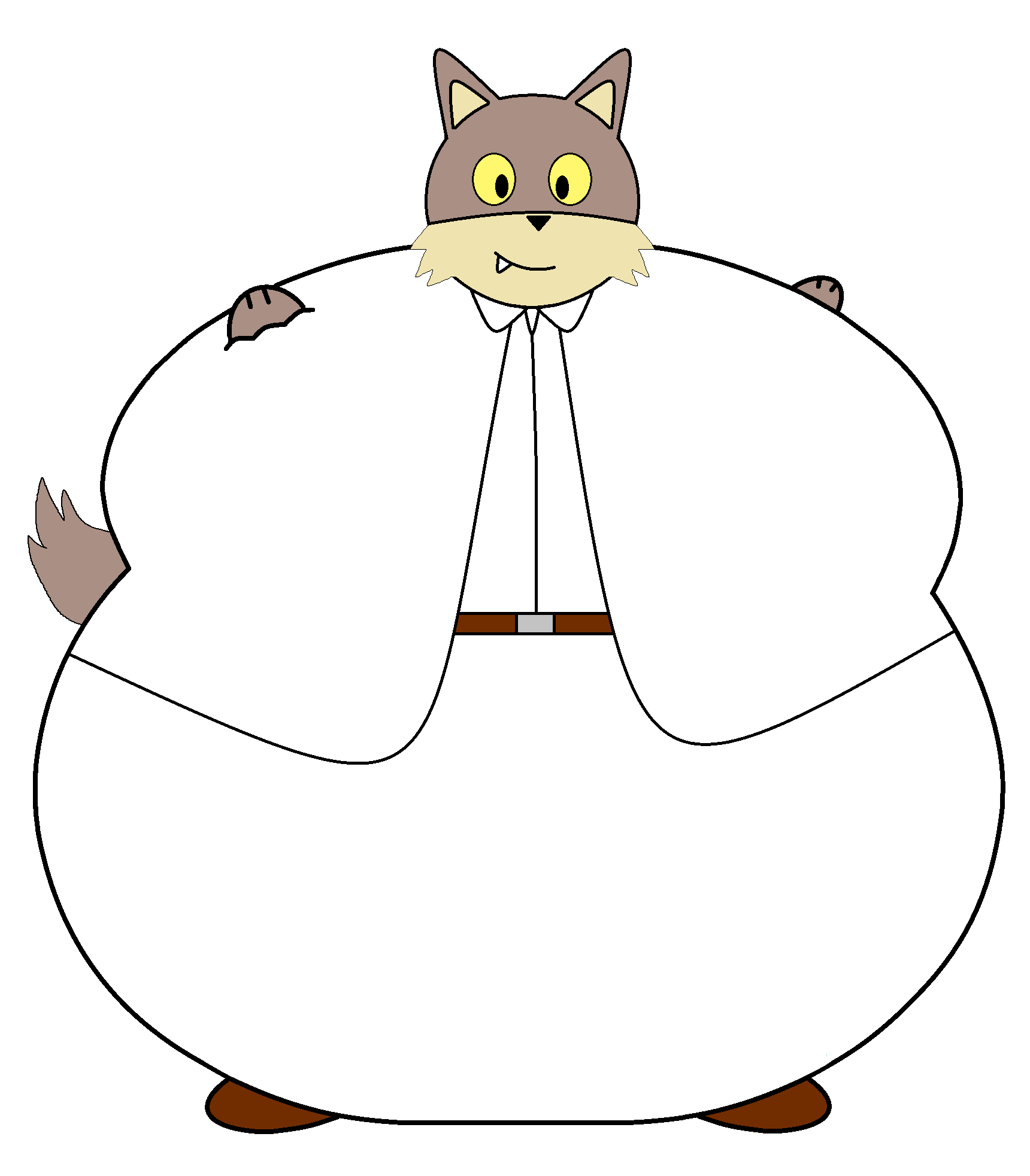 Wolf Inflation Mr Wolf Suit Inflation by ZippyTheBlueberrycat on DeviantArt