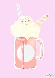 Strawberry milkshake