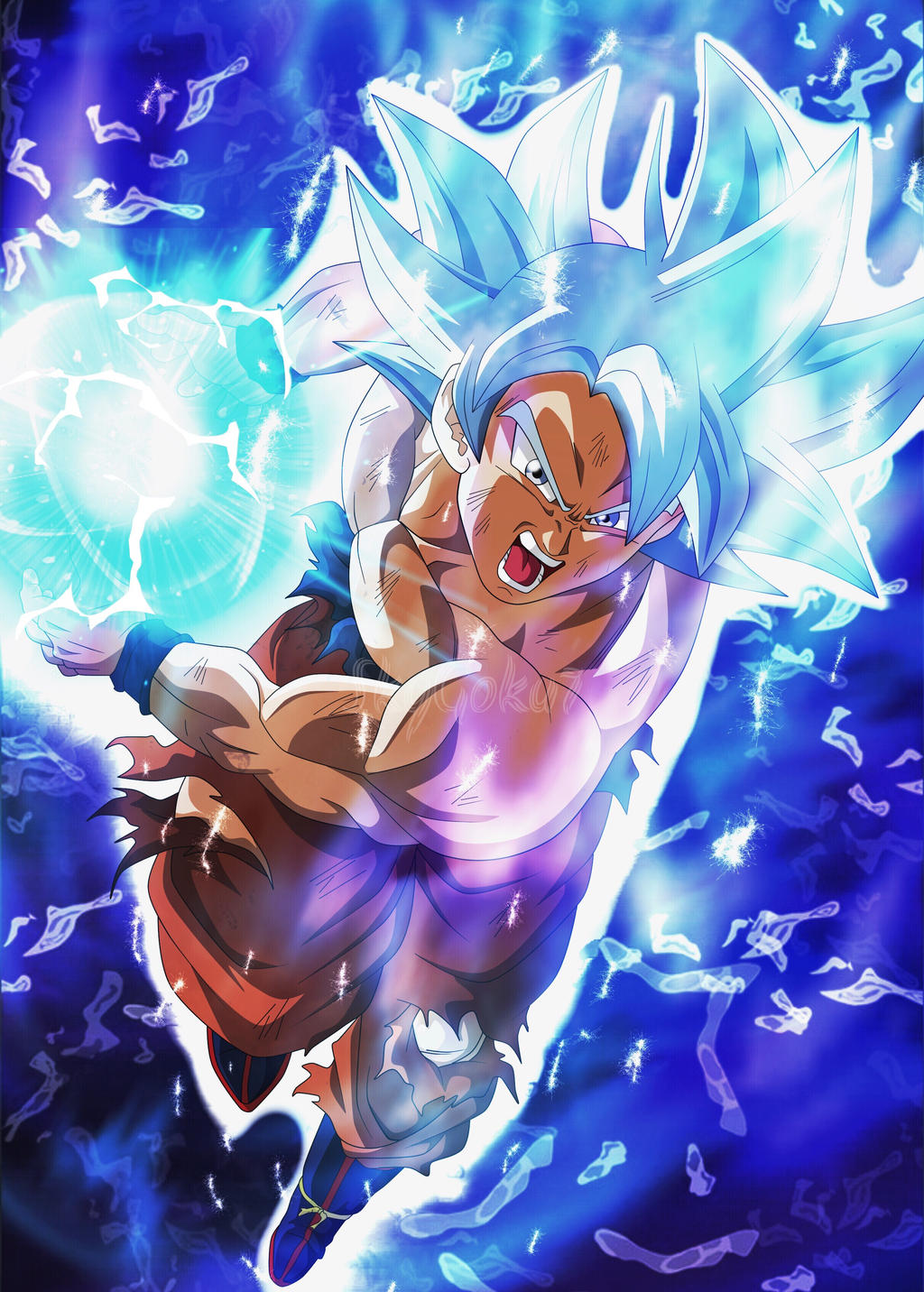 Ultra Instinct Goku Kamehameha By Skygoku7 On Deviantart