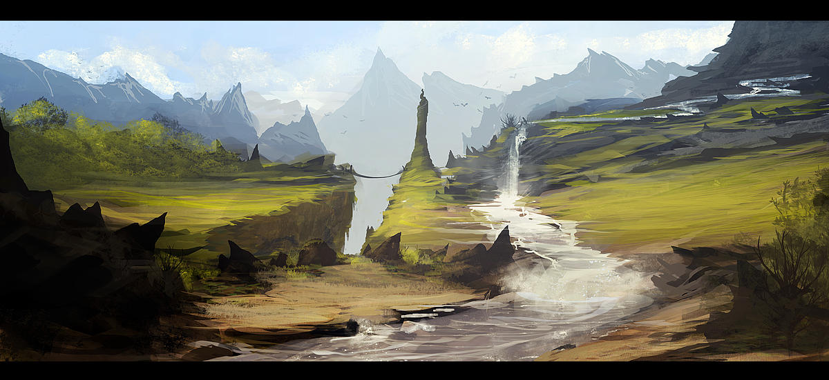Sketchy landscape by AndreeWallin on DeviantArt